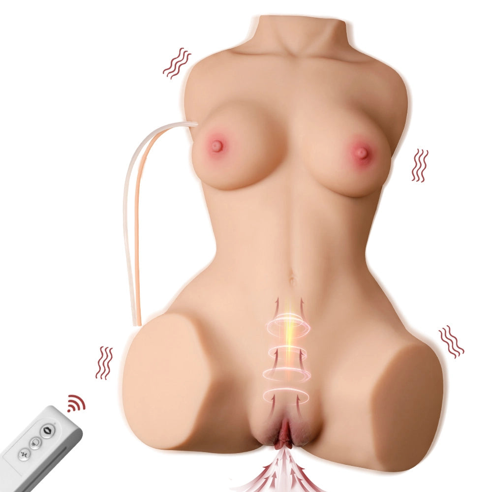 XE19-18.7lb Juicy Butts Robot Mini Sex Doll Torso Sucking & Vibrating Function