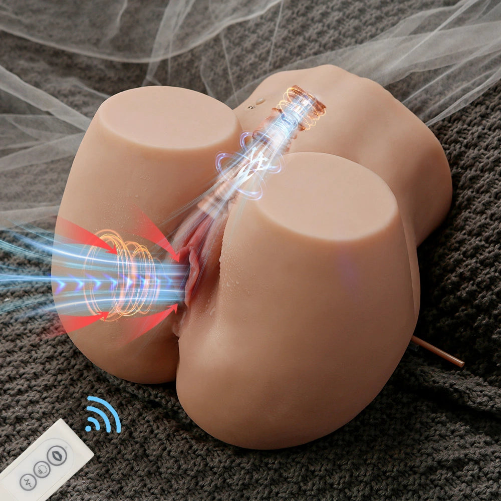XE18-13.4lb Sexy Butts Robot BBW Sex Doll Torso Sucking & Vibrating Function