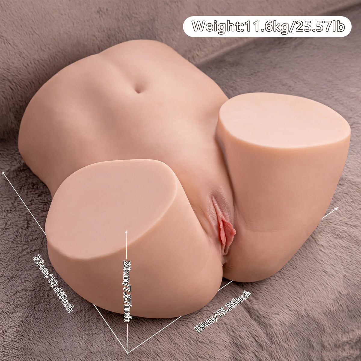 XE34-25.5lb Auto Sucking Sexy Ass Robot BBW Sex Doll Torso Male Maturbator